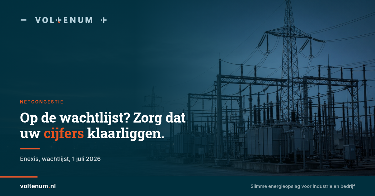 Op de wachtlijst bij Enexis? Zorg dat uw cijfers klaarliggen